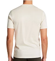 Sea Island Luxury Cotton Wide Crew Neck T-Shirt SAAND 2XL