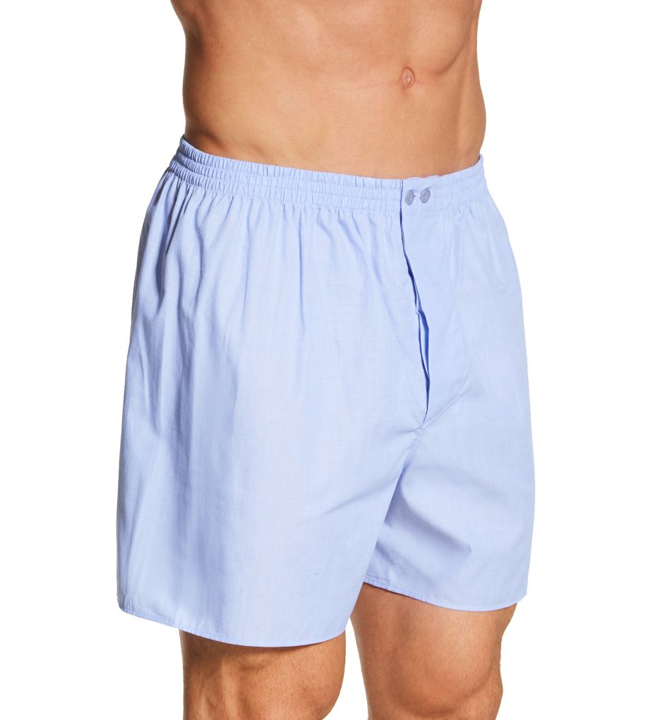 Image of Cotton Woven Button Fly Boxer