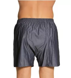 Cotton Woven Button Fly Boxer DkGrMe S