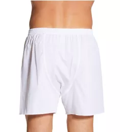 Cotton Woven Button Fly Boxer WHT S