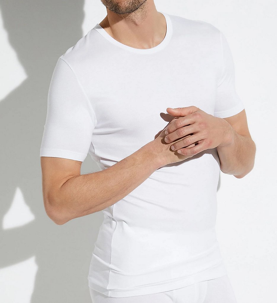 Zimmerli 7001339 Pureness Crew Neck T-Shirt (White)