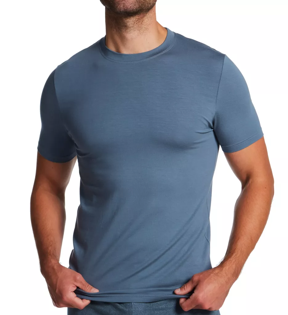 Pureness Modal Stretch T-Shirt Blue Slate L