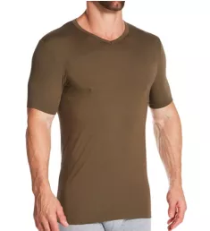 Pureness V-Neck T-Shirt Major Brown XL