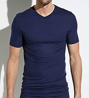 Pureness V-Neck T-Shirt Navy 2XL