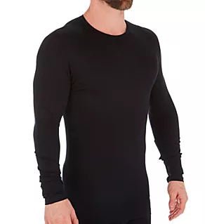 Pureness Long Sleeve Micromodal Blend T-Shirt BLK L