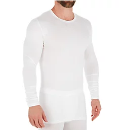 Pureness Long Sleeve Micromodal Blend T-Shirt WHT S