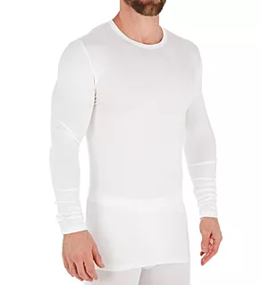 Pureness Long Sleeve Micromodal Blend T-Shirt WHT 2XL