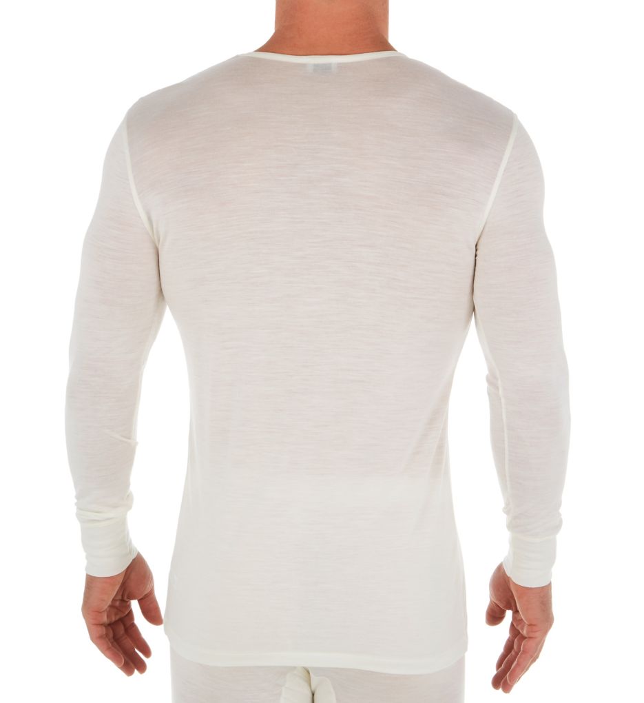 Wool & Silk Blend Long Sleeve T-Shirt-bs