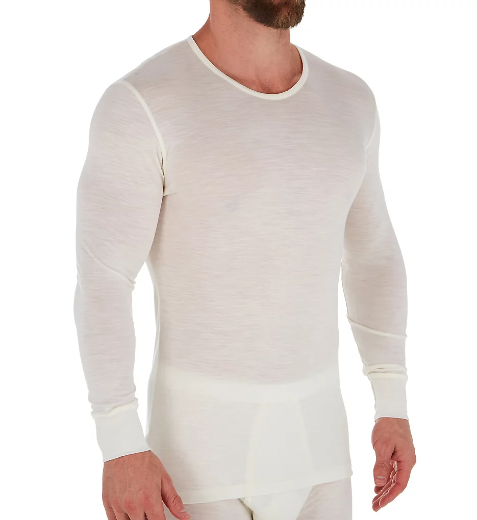 Wool & Silk Blend Long Sleeve T-Shirt