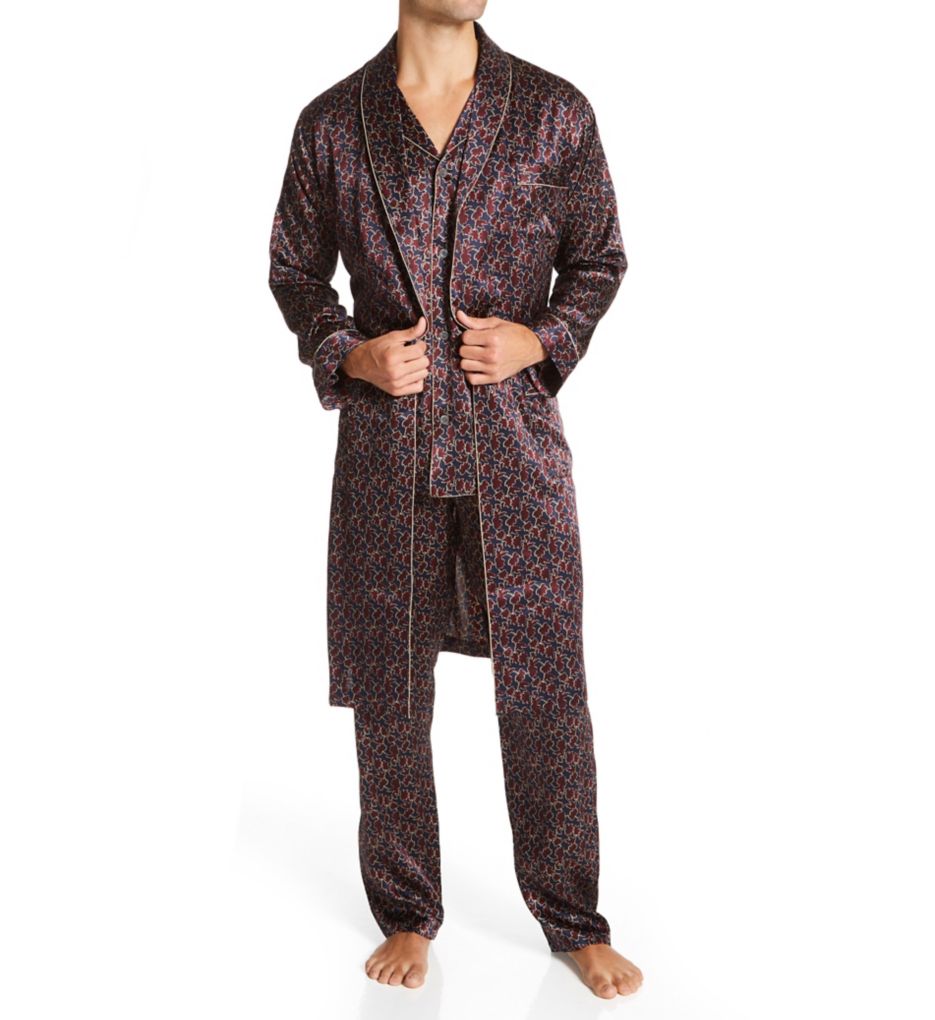 100% Long Sleeve Silk Pajama Set-cs4