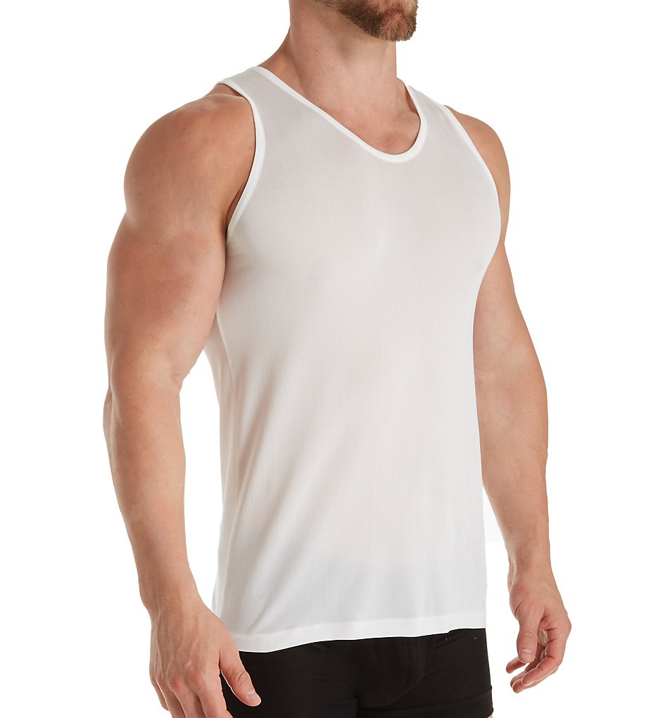 Zimmerli 8521405 Raw Charmeuse Silk De Luxe Tank (White)