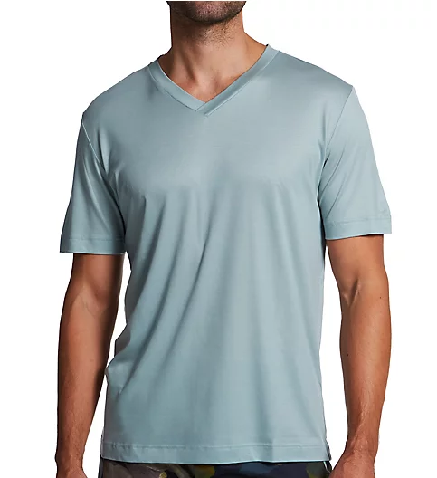 Zimmerli Sustainable Luxury Short Sleeve V-Neck T-Shirt 8896009